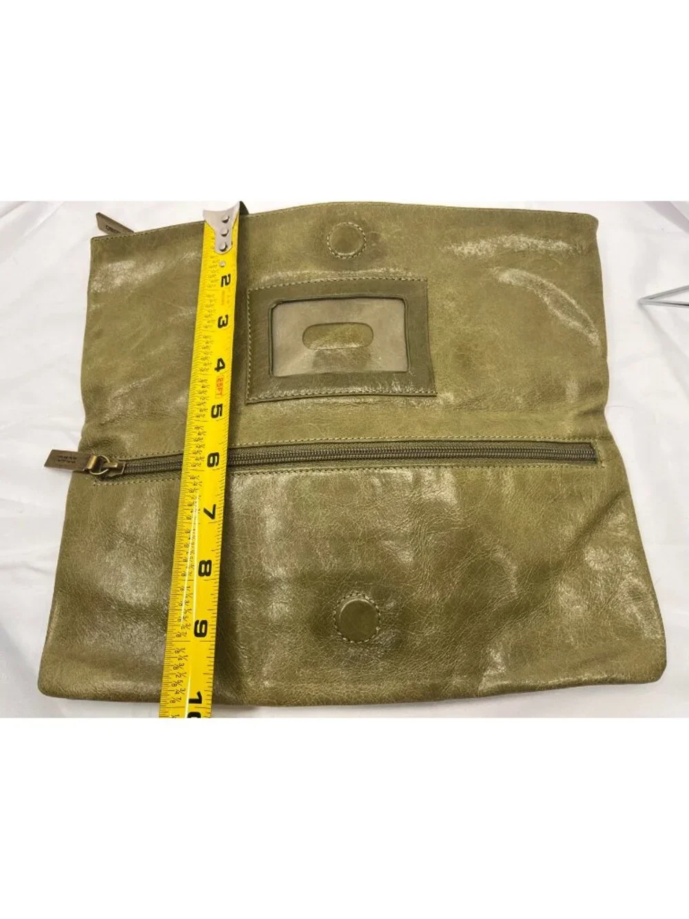 HOBO International Olive Green Clutch Ring Hardware